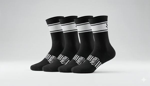 4 Pack Endurance Sock - All Black